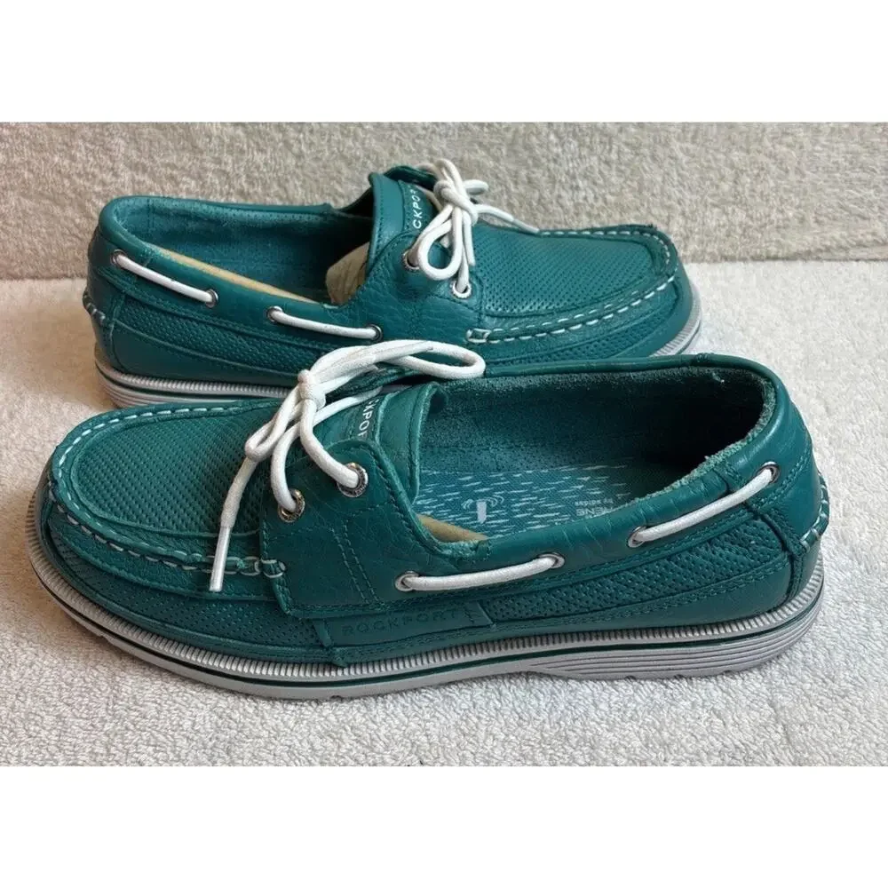 Men's Rockport K71571 Wave Crasher Teal/white Shoes US 8.5 M